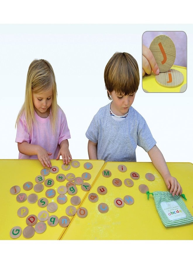 The Freckled FROG-FF2999 Matching Pairs - Alphabet - Set of 52 - Ages 2+ - Wooden Memory Game for Preschoolers and Elementary Kids - Match Uppercase and Lowercase - Teach Letters, Words and Colors - Image 5